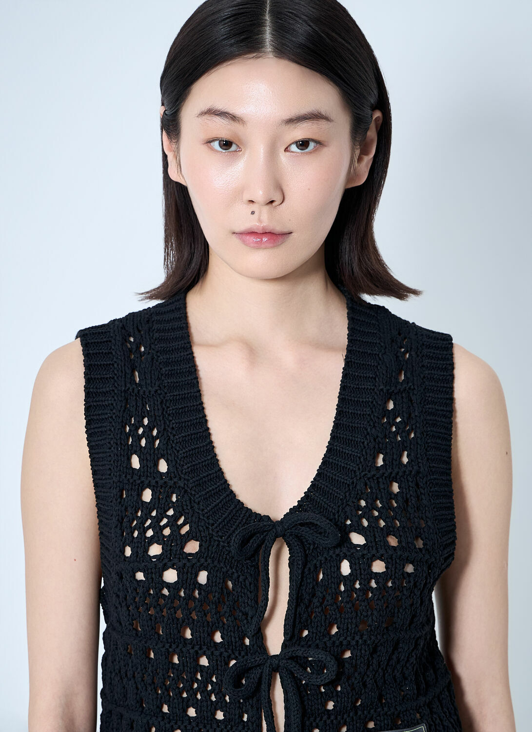 GANNI Logo Patch Vest