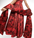 Emilia Wickstead Rissa floral taffeta faille scarf