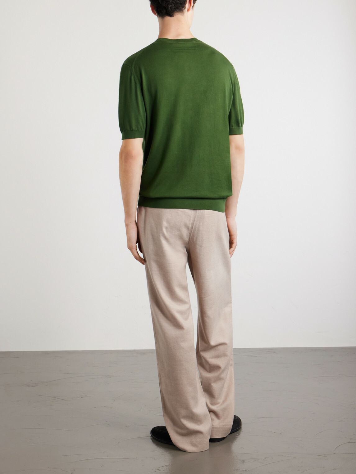 Zegna - Knitted Cotton T-Shirt - Green