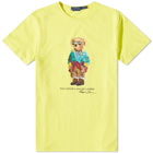 Polo Ralph Lauren Men's Trekking Bear T-Shirt in Laser Yellow
