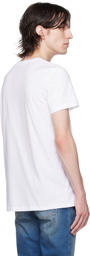 Balmain White Flocked T-Shirt