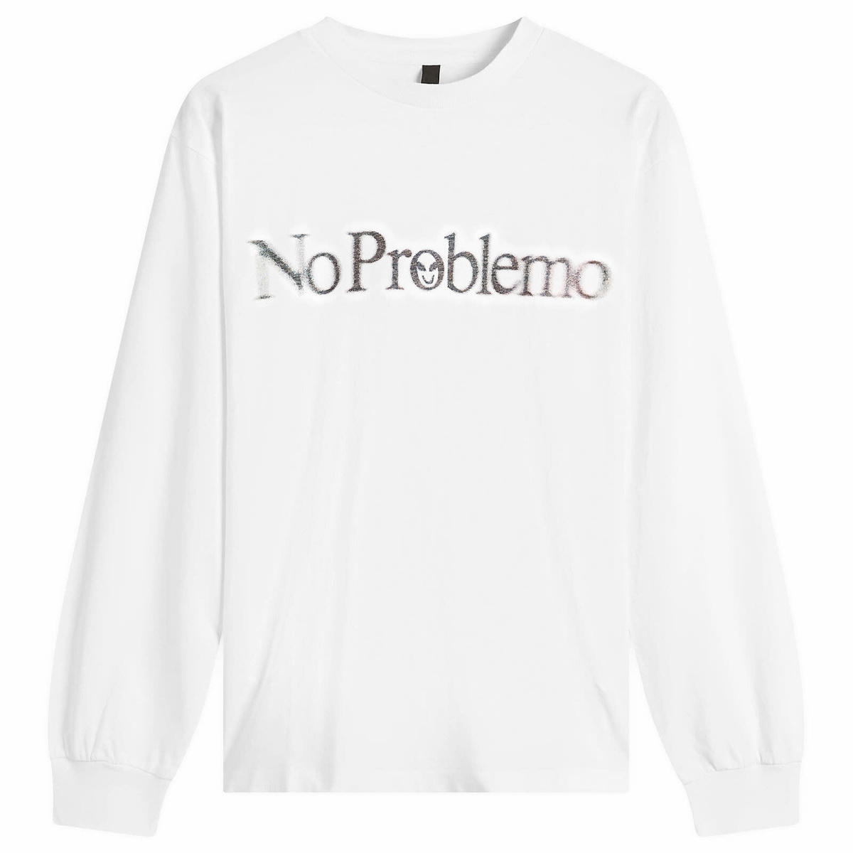 No Problemo Women's Smile Away Long Sleeve T-Shirt in White