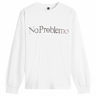 No Problemo Women's Smile Away Long Sleeve T-Shirt in White