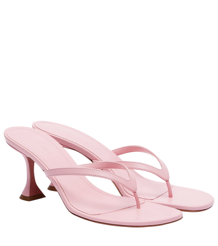 Photo: Amina Muaddi Juliette leather thong sandals