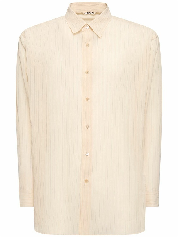 Photo: AURALEE Striped Cotton Organza Shirt