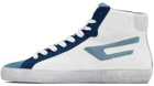 Diesel White & Blue S-Leroji Sneakers
