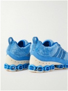 adidas Consortium - Kerwin Frost Yeti Microbounce Vegan Suede-Trimmed Faux Fur Sneaker - Blue