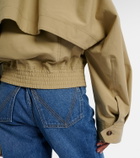 Bottega Veneta Intrecciato leather-trimmed blouson