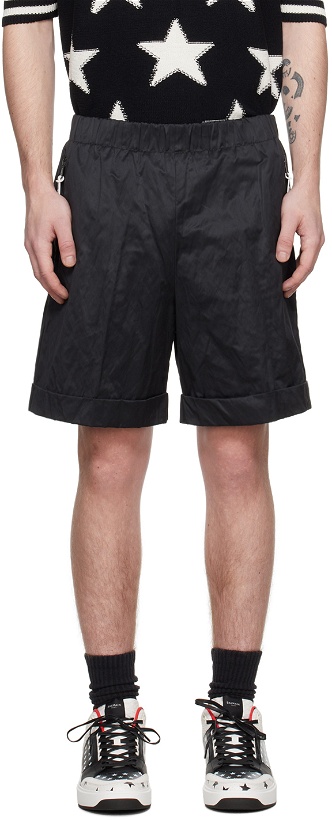 Photo: Balmain Black Patch Shorts