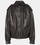Blazé Milano Charlie leather bomber jacket