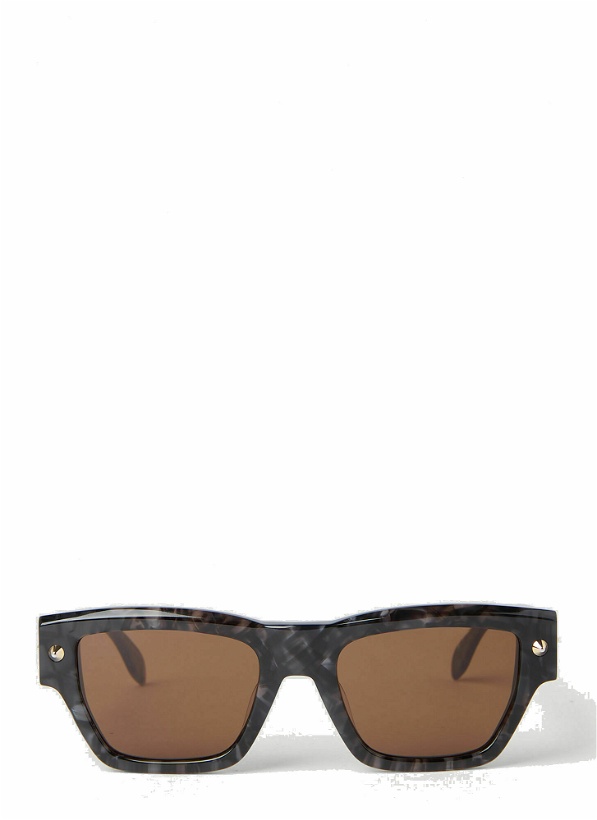 Photo: Alexander McQueen - Spike Studs Sunglasses in Grey