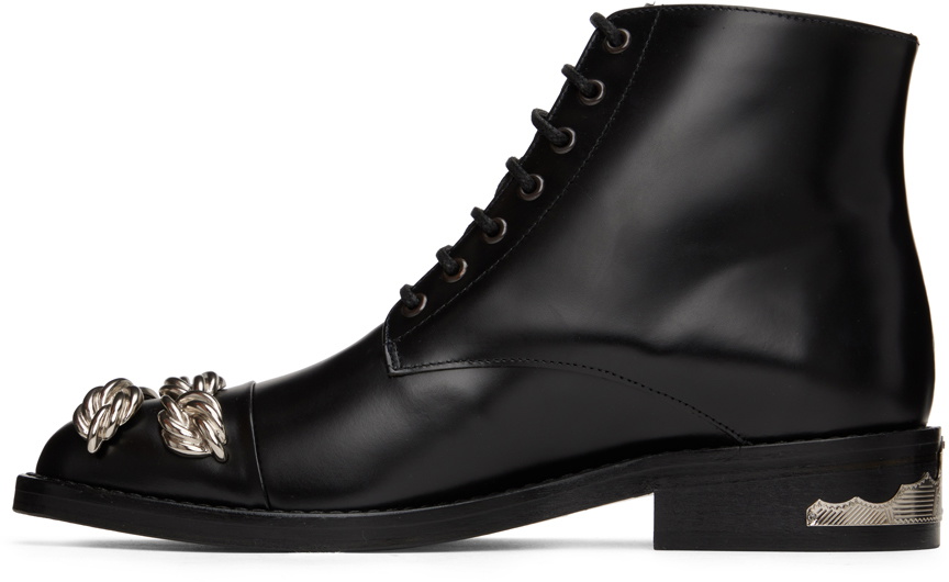 Toga Pulla Black Embellished Ankle Boots