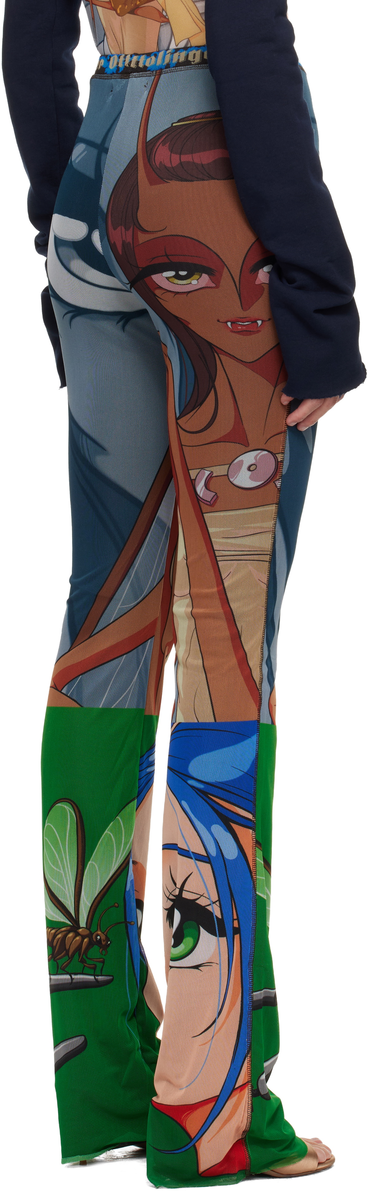 Ottolinger Blue & Green Mesh Lounge Pants