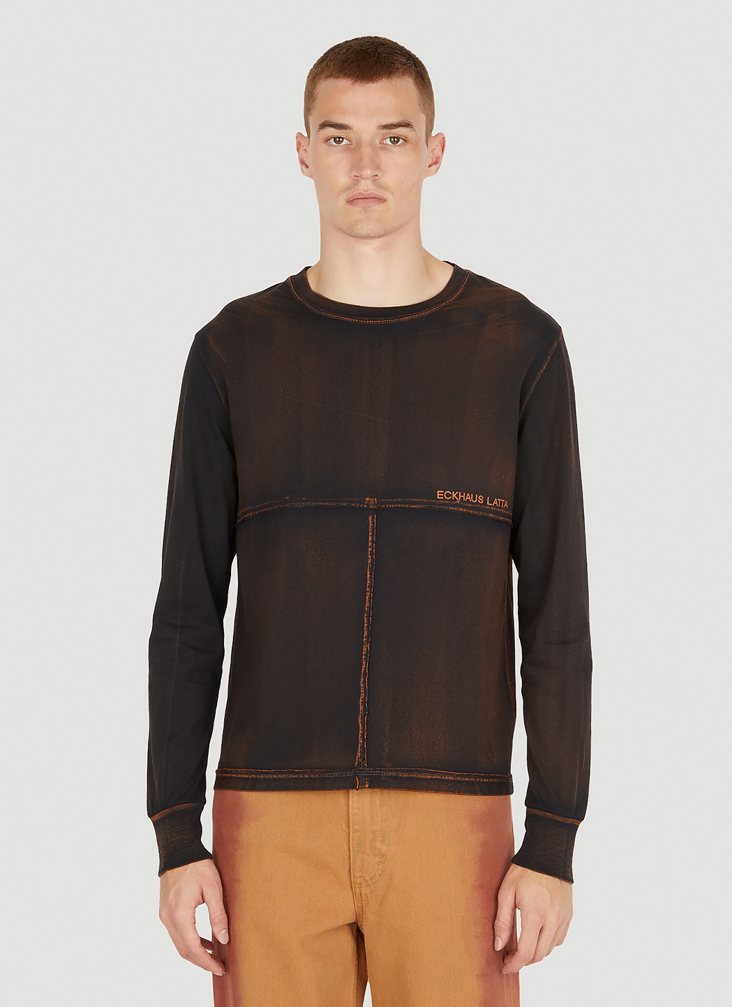 Eckhaus Latta Lapped Long Sleeve T-Shirt