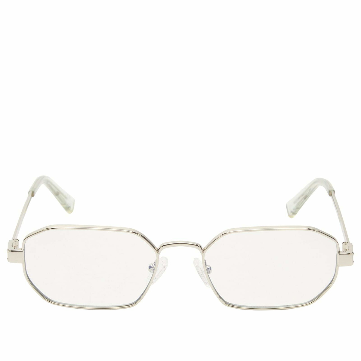 Le Specs Mythic Blue Light Optical Glasses in Silver/Blue Light Lens 