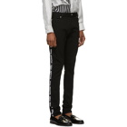 Balmain Black Slim Fit Logo Jeans