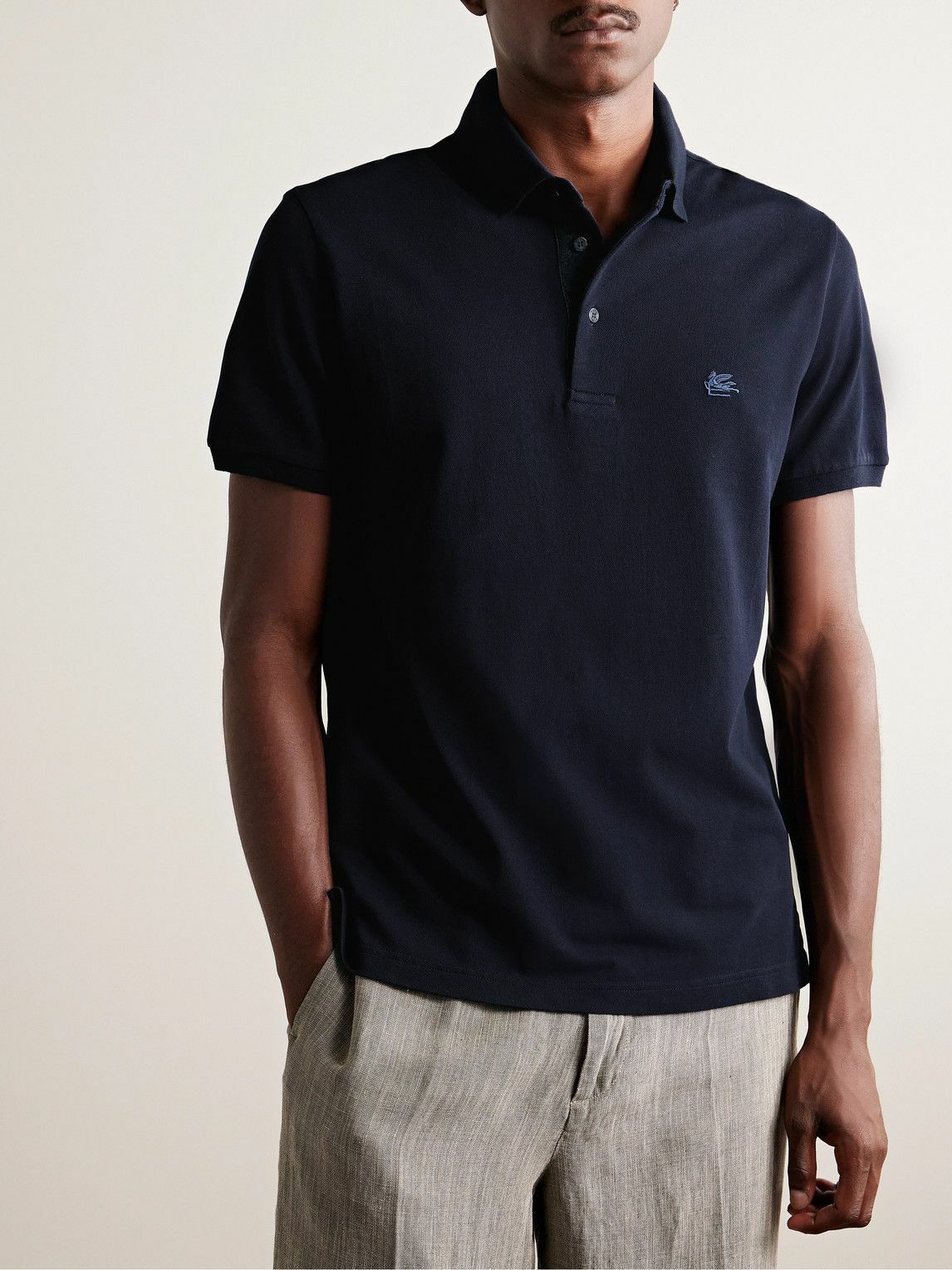 Etro - Man - Blue - Polo Shirt