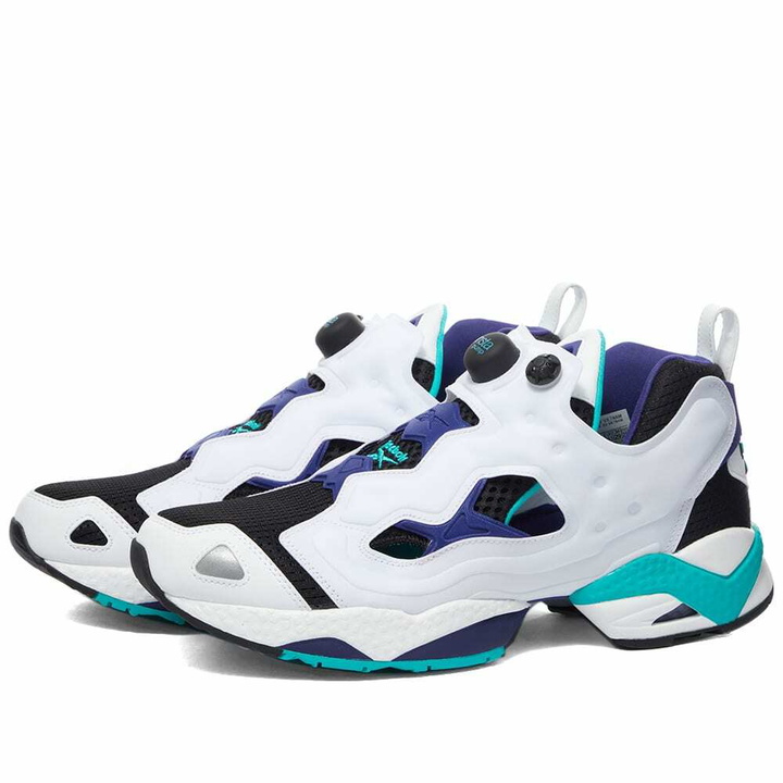 Photo: Reebok Men's Instapump Fury 95 Sneakers in Black/Teal/Purple