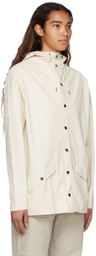 RAINS Off-White Polyester Jacket
