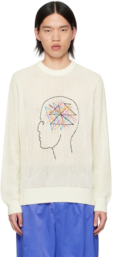 Photo: KidSuper White Thoughts In My Head Sweater