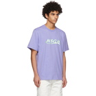 MSGM Purple Logo Print T-Shirt