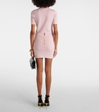 Balmain High-rise knitted miniskirt