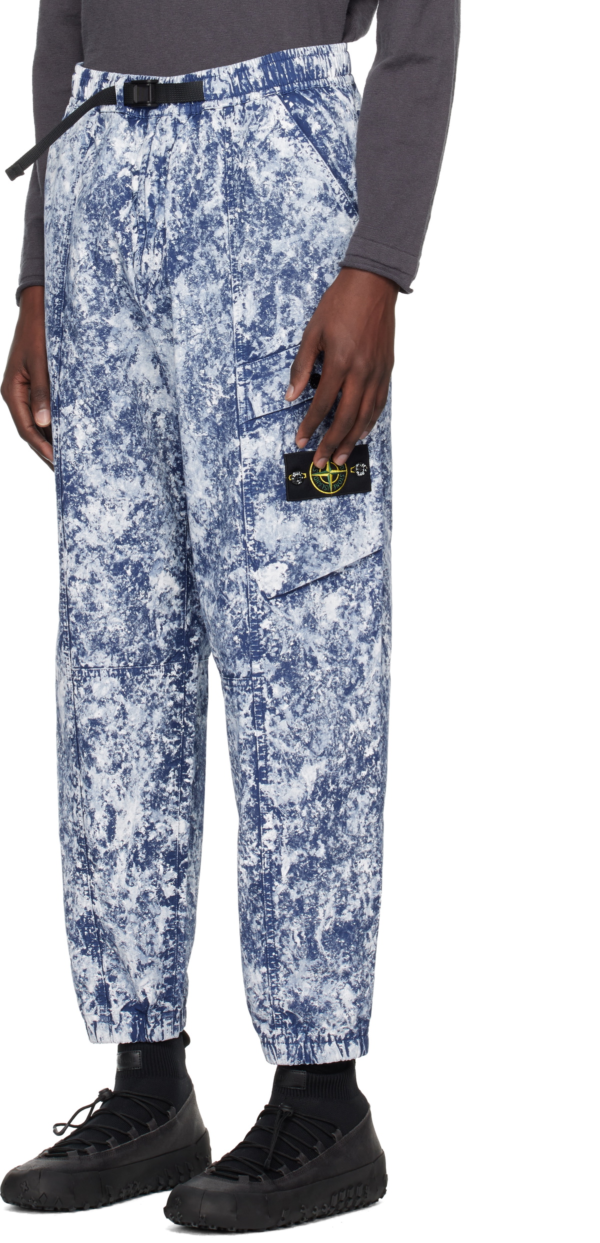 パンツ Stone  SS22 Paracadute Cargo Pants Stone Island: Beige 3100031 Tela Paracadute Cargo Pants | SSENSE