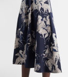 Altuzarra Kirsty printed cotton-blend wrap dress