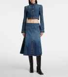 Alaïa Cropped denim jacket