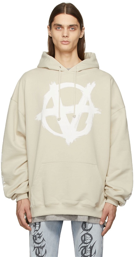 Photo: VETEMENTS Off-White Double Anarchy Hoodie