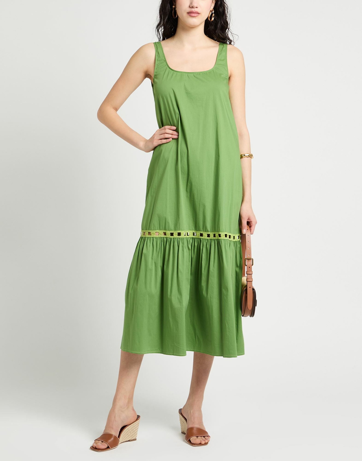 Jijil Womens Maxi dress in Green