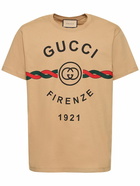 GUCCI - Logo Printed Cotton T-shirt