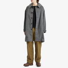 Visvim Men's Balmat Stripe Parka Jacket in Navy Stripe