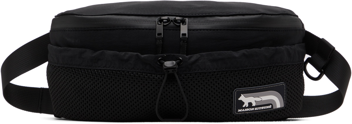 Maison Kitsuné Black Flash Fox Belt Bag