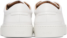 BOSS White Gary Leather Low-Top Sneakers