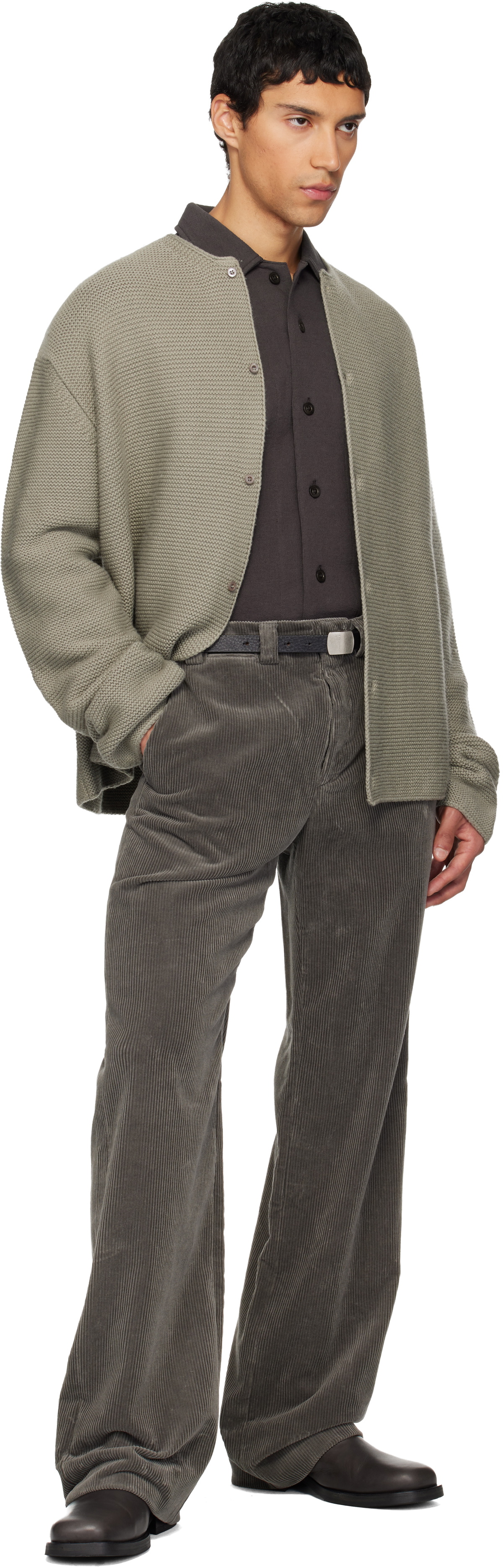 Rier Gray Tyrolean Cardigan