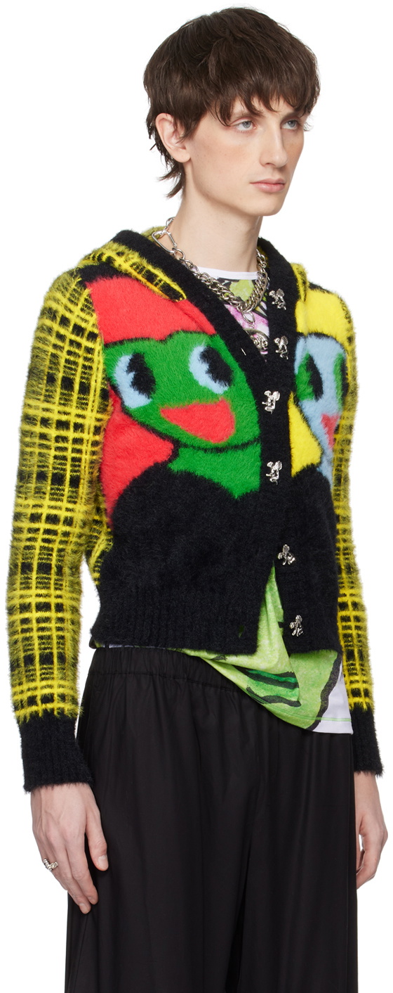 Chopova Lowena Black Double Trouble Cardigan Chopova Lowena