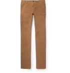 Incotex - Slim-Fit Stretch-Cotton Twill Trousers - Men - Tan