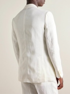 De Petrillo - Slim-Fit Linen Suit Jacket - White
