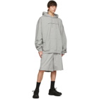 VETEMENTS Grey Friendly Logo Hoodie