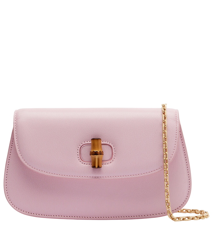 Photo: Gucci Bamboo leather clutch