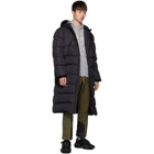 Kenzo Black Down Quilted Capsule Expedition Puffer Coat