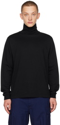 BEAMS PLUS Black Ribbed Sweater