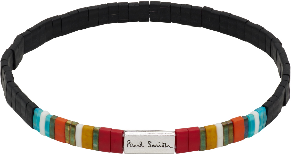 Paul Smith Stripe Flat Bead Bracelet Paul Smith