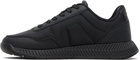 BOSS Black Textured Upper Low-Top Sneakers