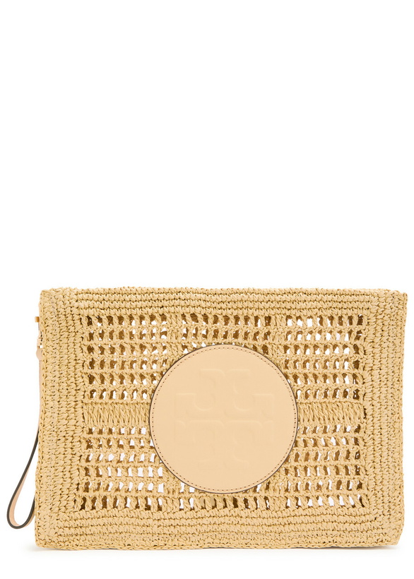 Photo: Tory Burch Ella Raffia Clutch - Natural - One Size