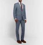 Canali - Storm-Blue Slim-Fit Tapered Wool Suit Trousers - Blue