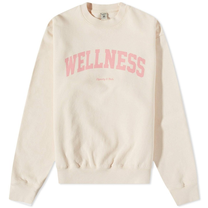 Photo: Sporty & Rich Wellness Ivy Sweater - END. Exclusive in Cream/Rose