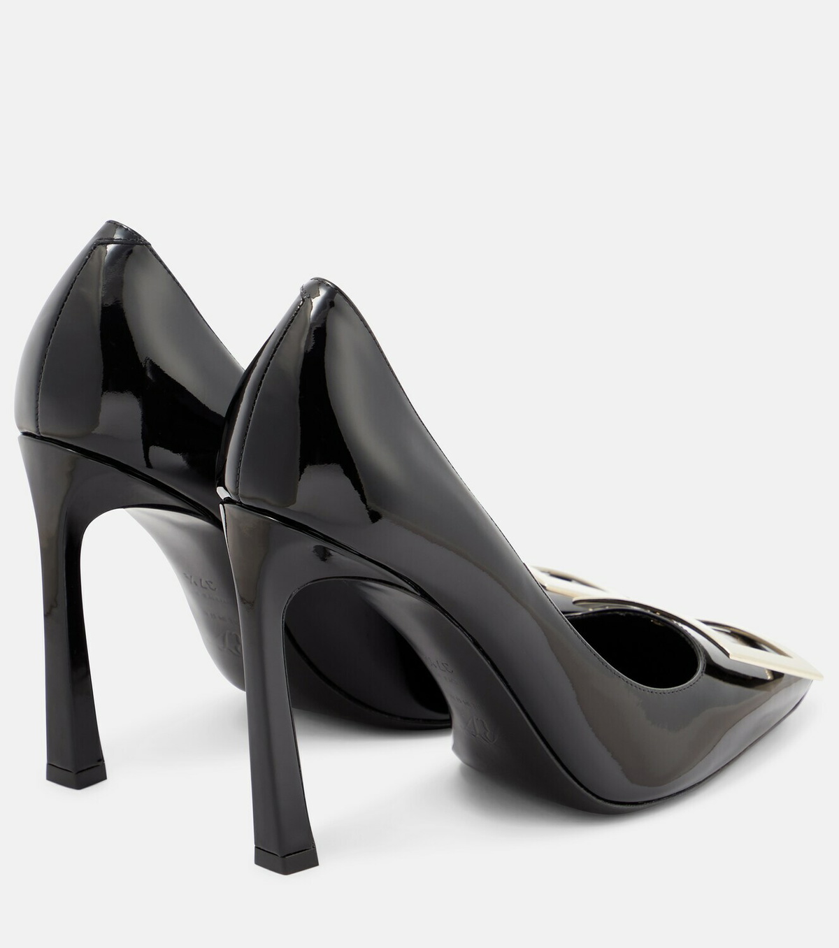 roger vivier belle vivier trompette leather pumps