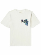 Folk - Tom Hammick Embroidered Printed Cotton-Jersey T-Shirt - White